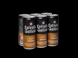 ESTRELLA GALICIA 0,0 TOSTADA LATA Pack6x33cl