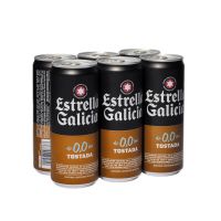 ESTRELLA GALICIA 0,0 TOSTADA LATA Pack6x33cl
